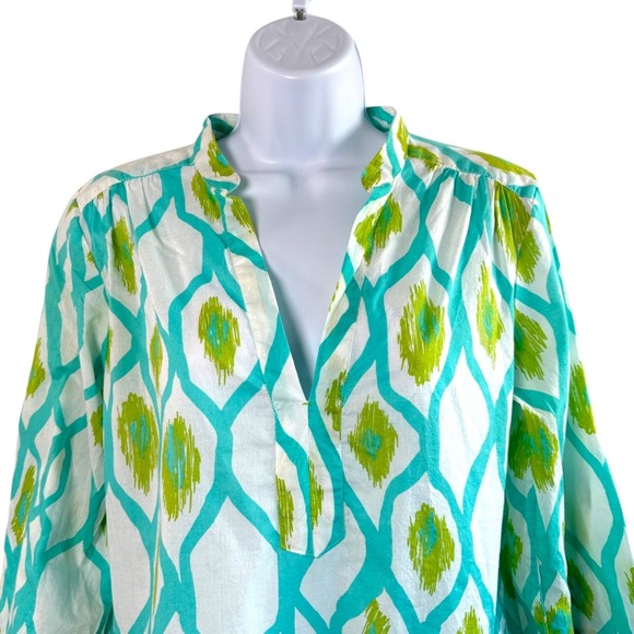 Hatley Womens Swim Cover Up Tunic Dress Ikat Sz M Beach Resort Vacation - Picture 2 of 7